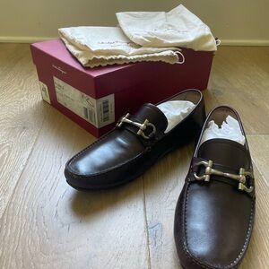 Salvatore Ferragamo Parigi Men’s Size 8 Hickory Calf